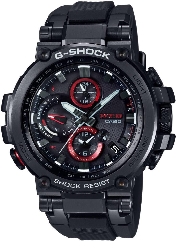 Casio MTG-B1000B-1A Takvimli 51 mm Siyah Çelik Kordon Analog Kol Saati