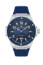 Daniel Klein DKE.1.10529.2 Takvimli 42 mm Lacivert Silikon Kordon Analog Erkek Kol Saati