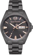 Sergio Tacchini ST.1.10183.3 Takvimli 42 mm Antrasit Çelik Kordon Analog Kol Saati