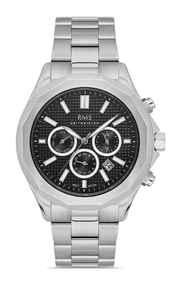 Romanson RMS.1.AG1526.02 Takvimli 45 mm Çelik Kordon Analog Erkek Kol Saati