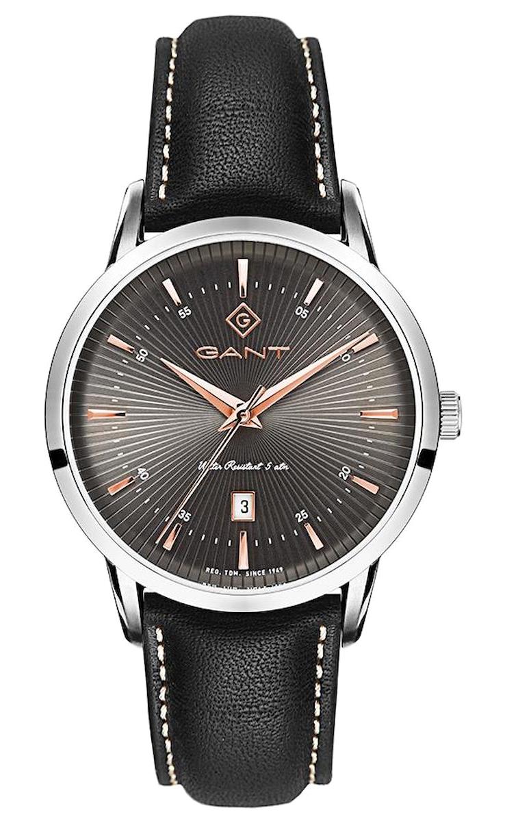 Gant G107002 Takvimli 41-45 mm Siyah Deri Kordon Analog Erkek Kol Saati
