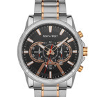 Northwest NW-2102-B Takvimli 45 mm Gri-Rose Gold Çelik Kordon Analog Erkek Kol Saati