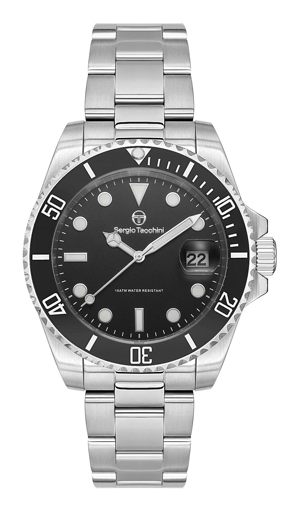 Sergio Tacchini ST.4.10001.1 Takvimli 45 mm Çelik Kordon Analog Erkek Kol Saati