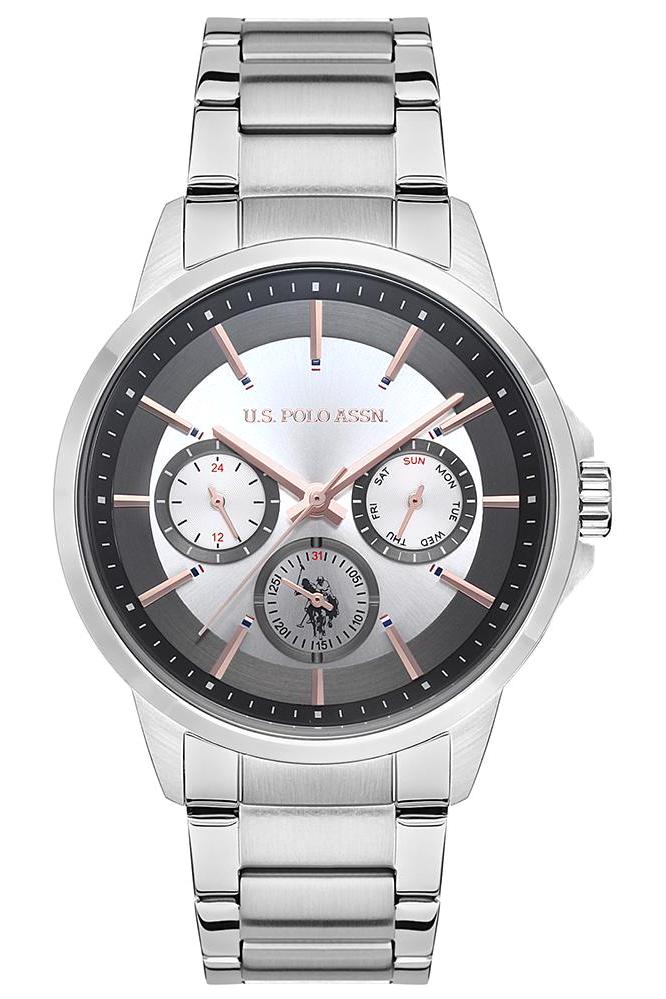U.S. Polo Assn USPA1000-01 Takvimli 44 mm Çelik Kordon Analog Erkek Kol Saati
