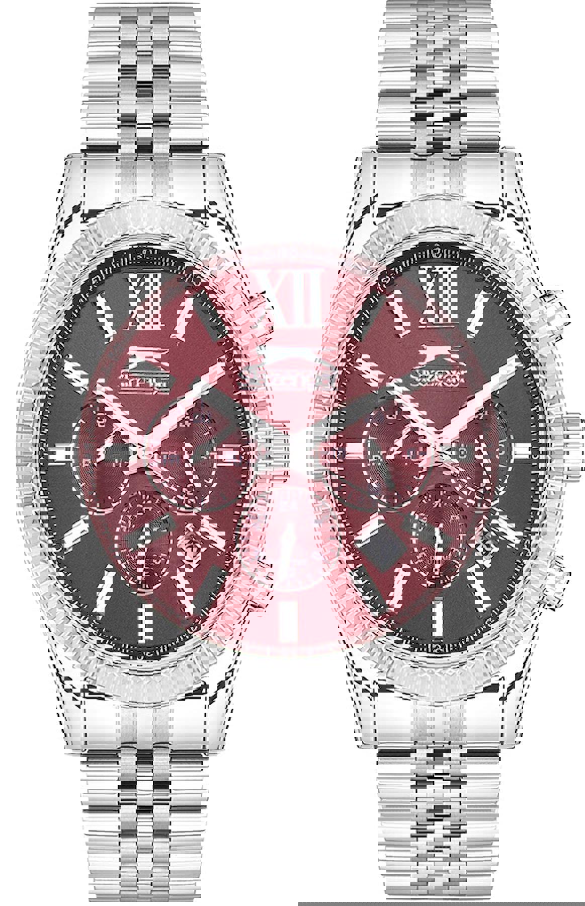 Slazenger SL.09.1946.2.05 Takvimli 45 mm Çelik Kordon Analog Erkek Kol Saati
