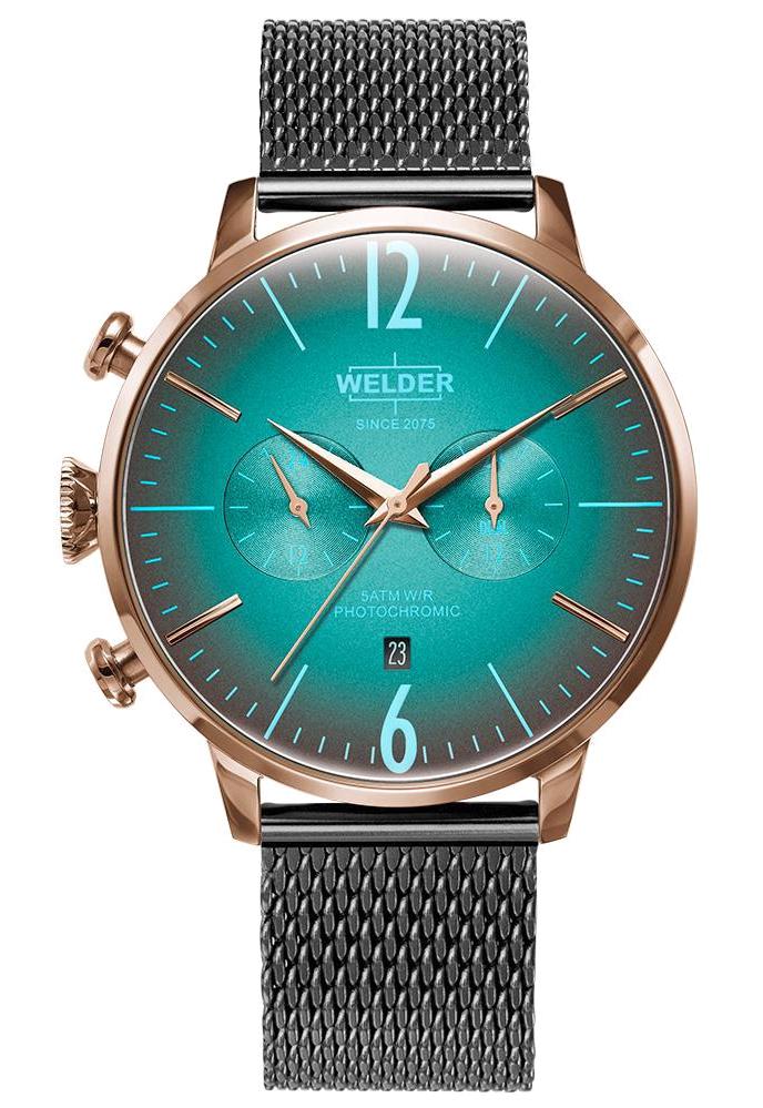 Welder Watch WWRC1013 Pusulalı Takvimli 47 mm Füme Çelik Kordon Analog Erkek Kol Saati