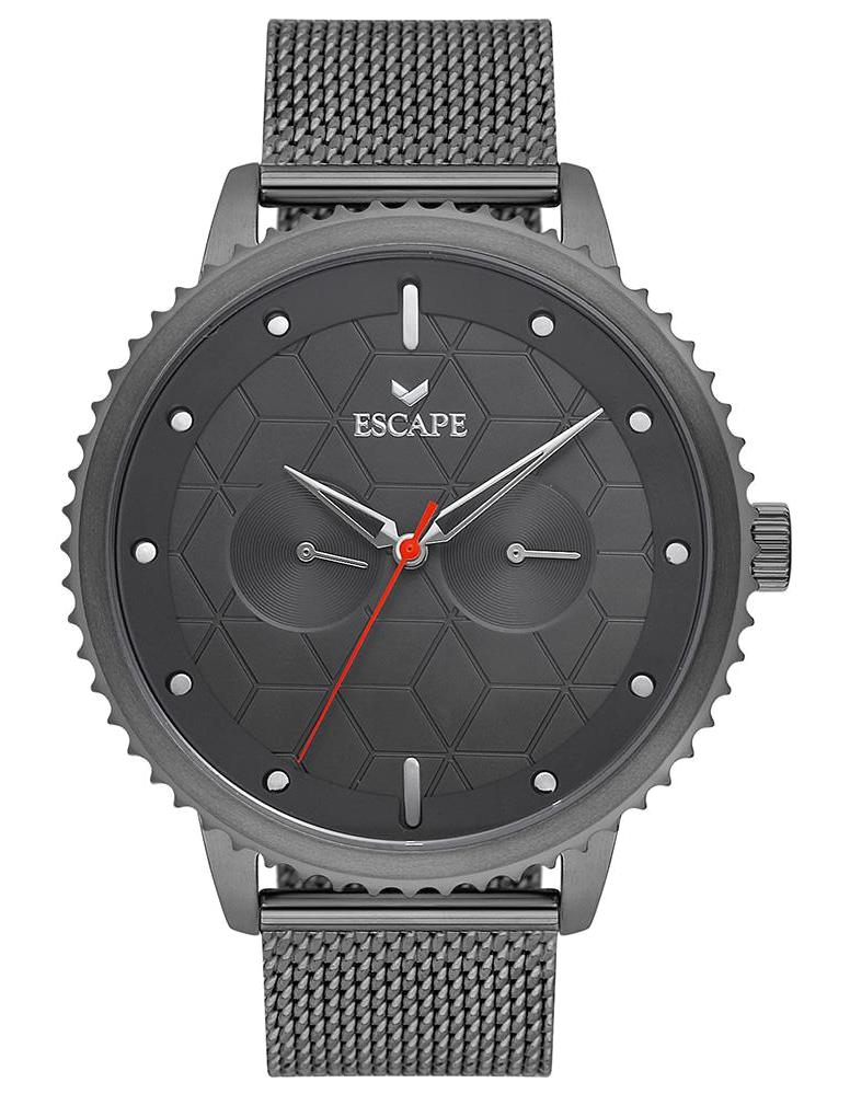 Escape ESCP102304 Füme Çelik Kordon Analog Erkek Kol Saati