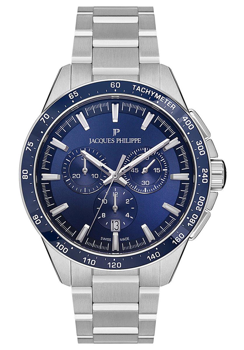 Jacques Philippe JPQGC251336 Takvimli 42 mm Çelik Kordon Analog Erkek Kol Saati