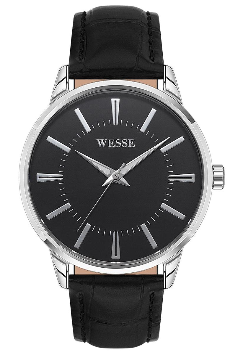 Wesse WWG203812 41 mm Siyah Deri Kordon Analog Erkek Kol Saati
