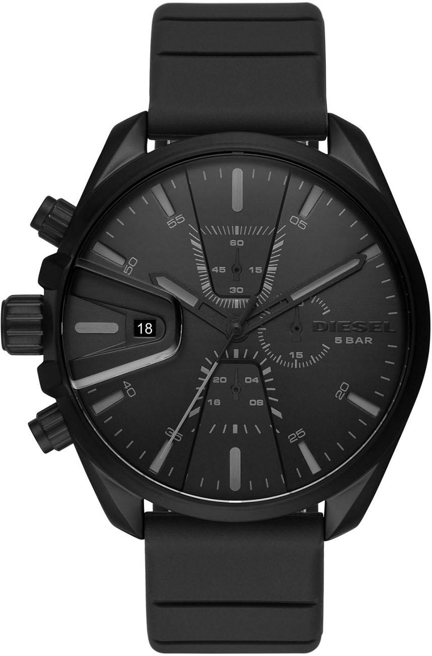 Diesel DZ4507 Takvimli 47 mm Siyah Silikon Kordon Analog Erkek Kol Saati
