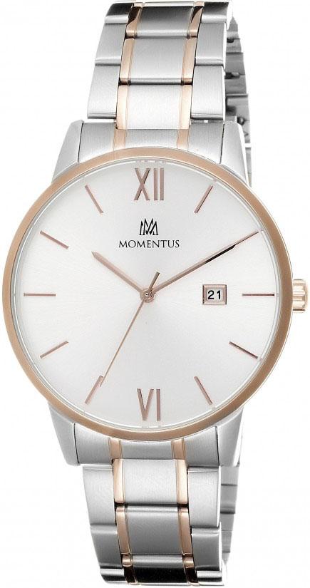 Momentus KC253S-02SR Takvimli 41 mm Metal Kordon Analog Kol Saati