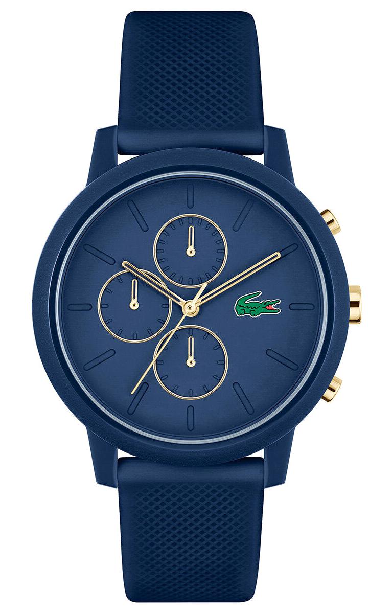Lacoste LAC2011248 Takvimli 43 mm Lacivert Silikon Kordon Analog Erkek Kol Saati