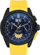 Pacomarine PM.51011.18 Takvimli 45-50 mm Sarı Silikon Kordon Analog Kol Saati