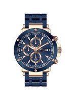 Slazenger SL.09.2163.2.02 Takvimli 45 mm Lacivert Çelik Kordon Analog Erkek Kol Saati