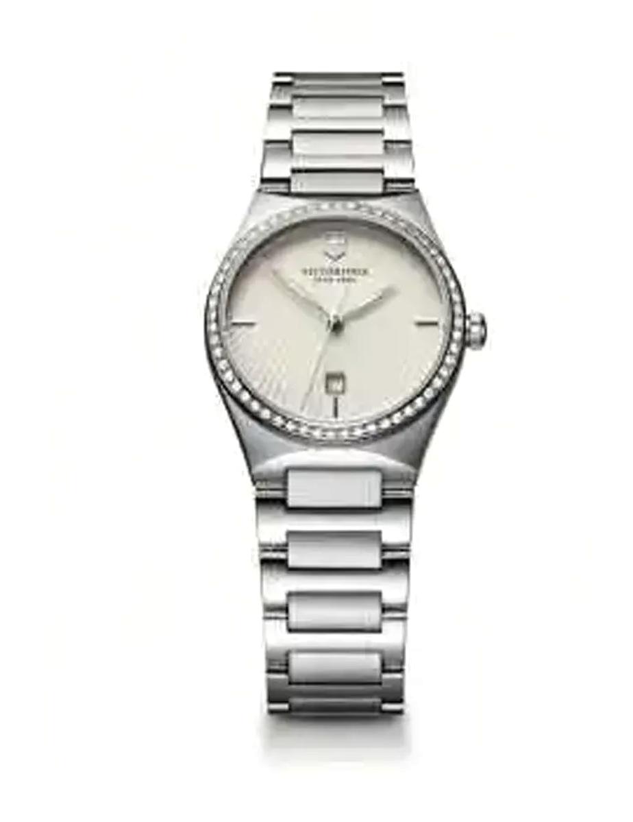 Victorinox Swiss Army 241521 Takvimli 28 mm Çelik Kordon Analog Kol Saati