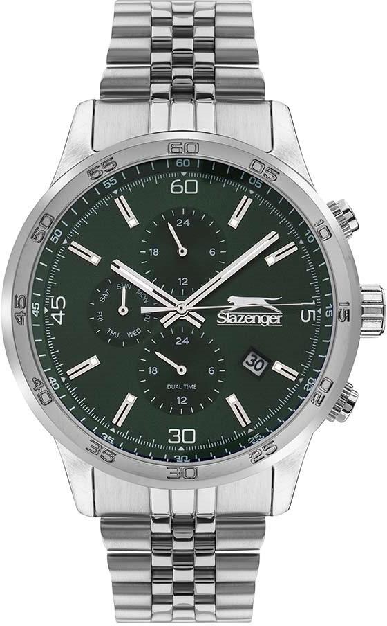 Slazenger SL.09.2055.2.03 Takvimli 44 mm Çelik Kordon Analog Erkek Kol Saati