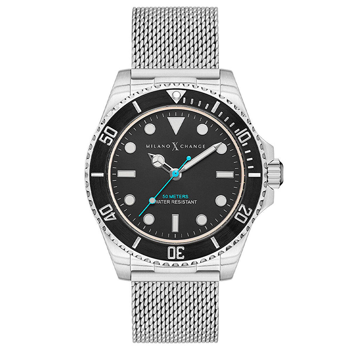 Milano X Change MXG1125 Takvimli 43 mm Çelik Kordon Analog Erkek Kol Saati