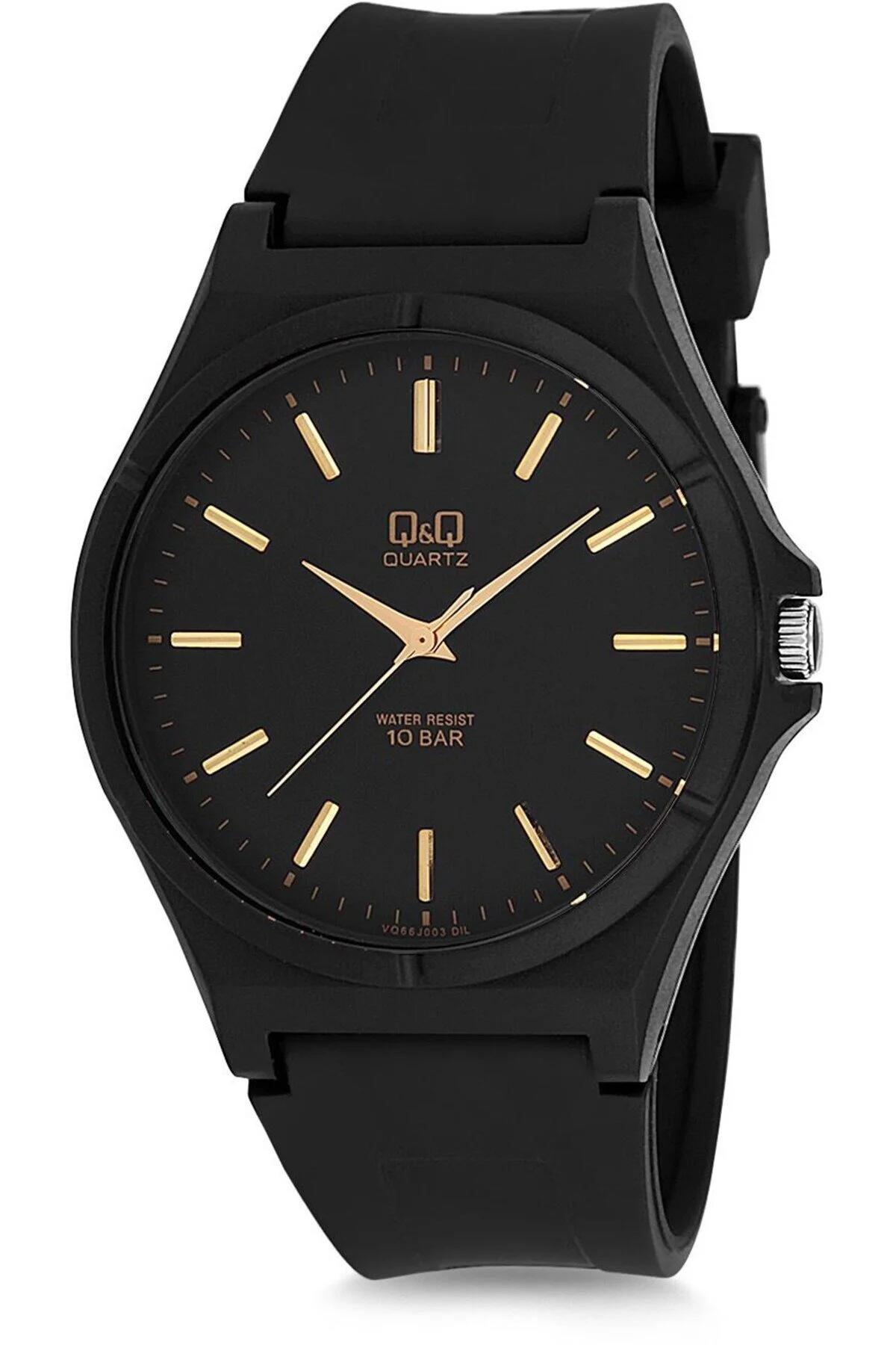 Q&Q VQ66J003Y Siyah Kordon Analog Erkek Kol Saati