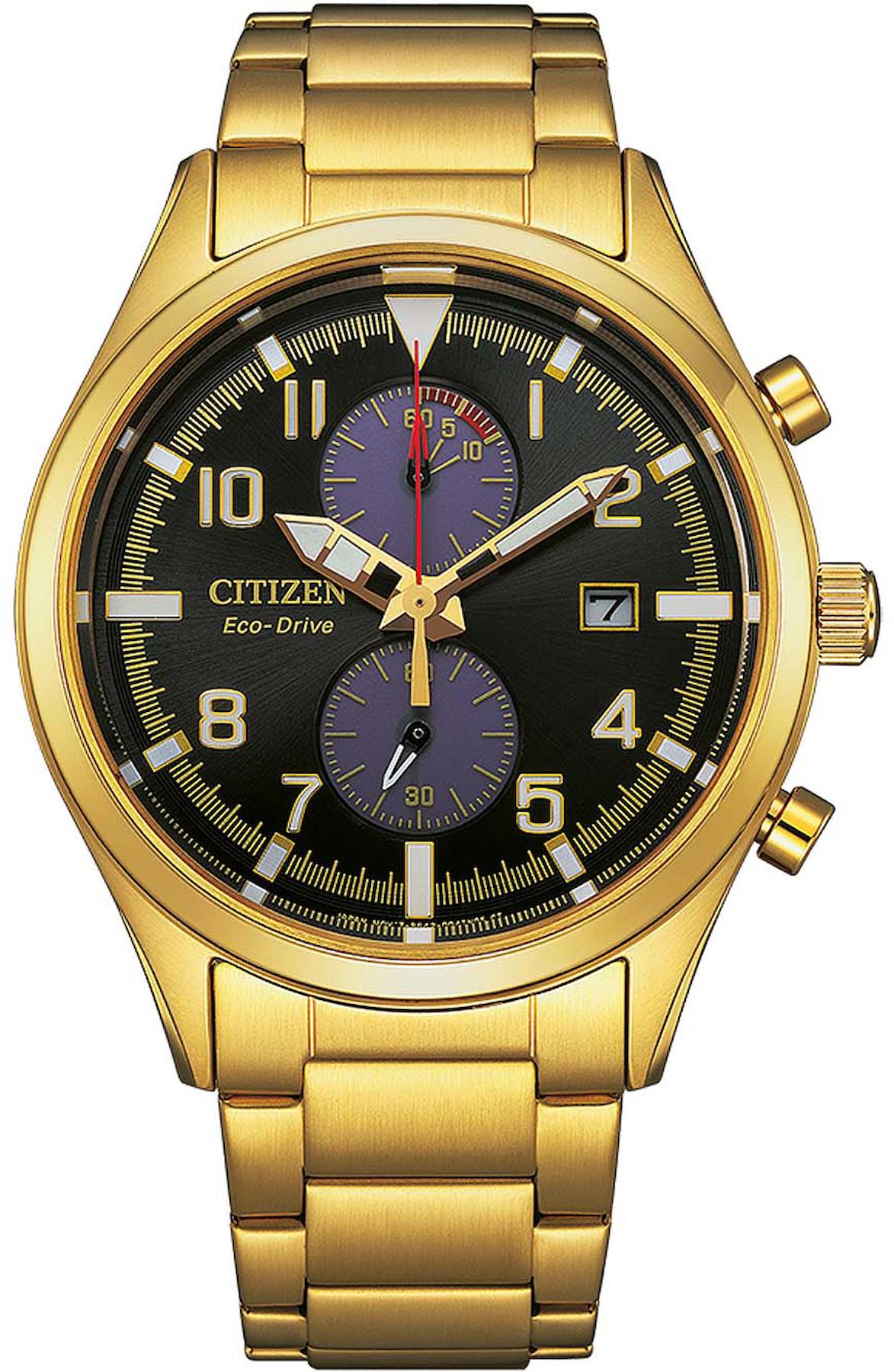 Citizen CA7022-87E Takvimli 43 mm Altın Çelik Kordon Analog Erkek Kol Saati