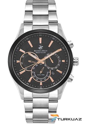 Beverly Hills Polo Club BP3016 Takvimli 42 mm Çelik Kordon Analog Erkek Kol Saati