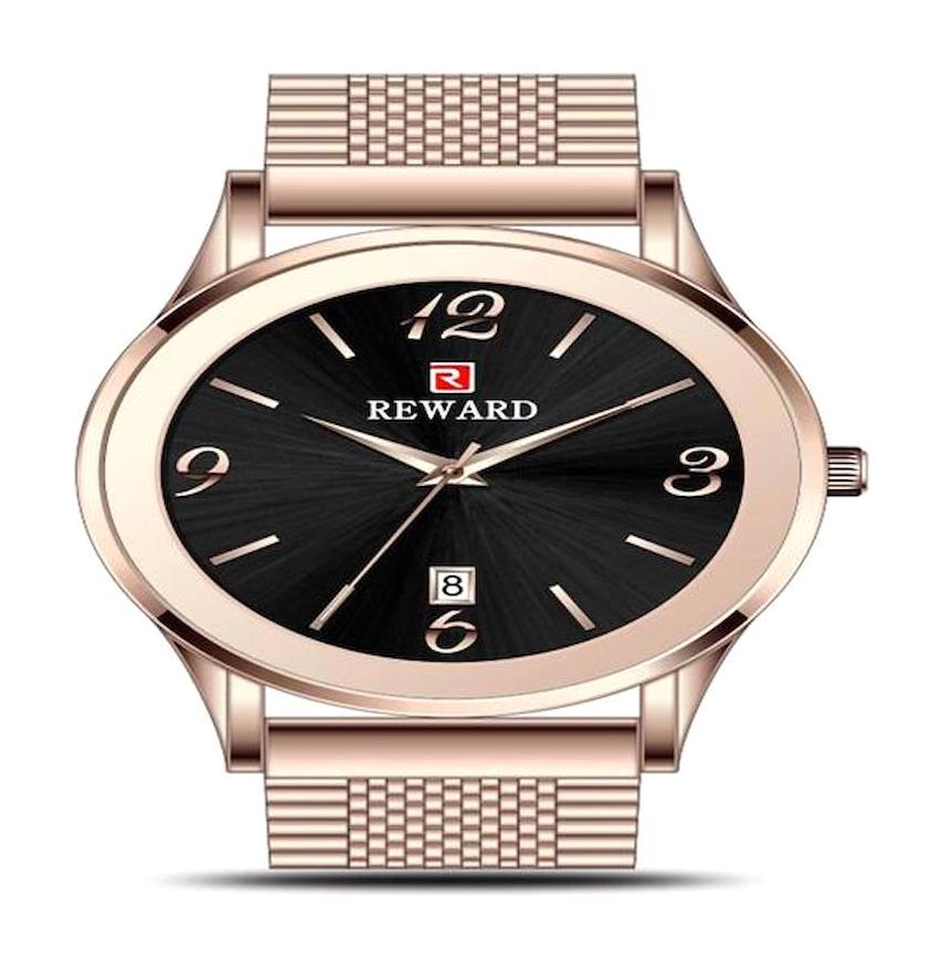 Reward A141355 Takvimli 42 mm Rose Gold Metal Kordon Analog Erkek Kol Saati