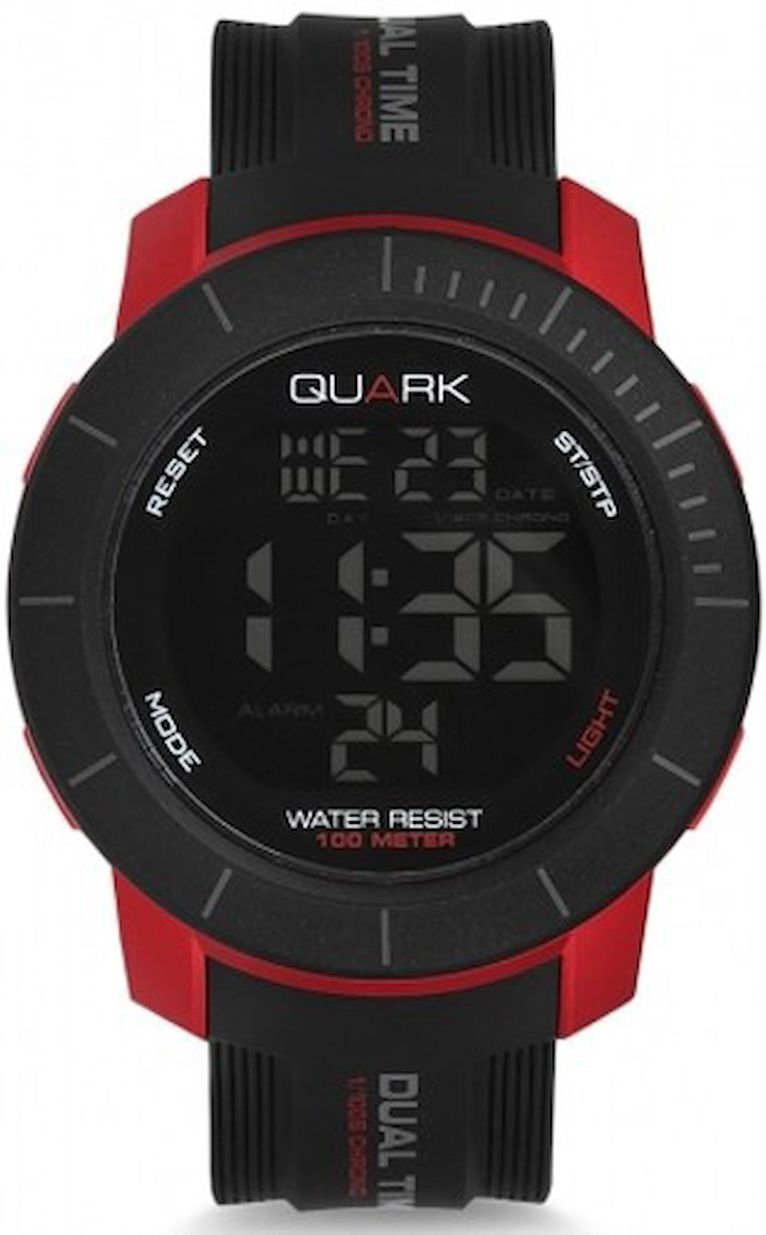 Quark QU-15679-02 Takvimli 46-50 mm Siyah Silikon Kordon Analog Kol Saati