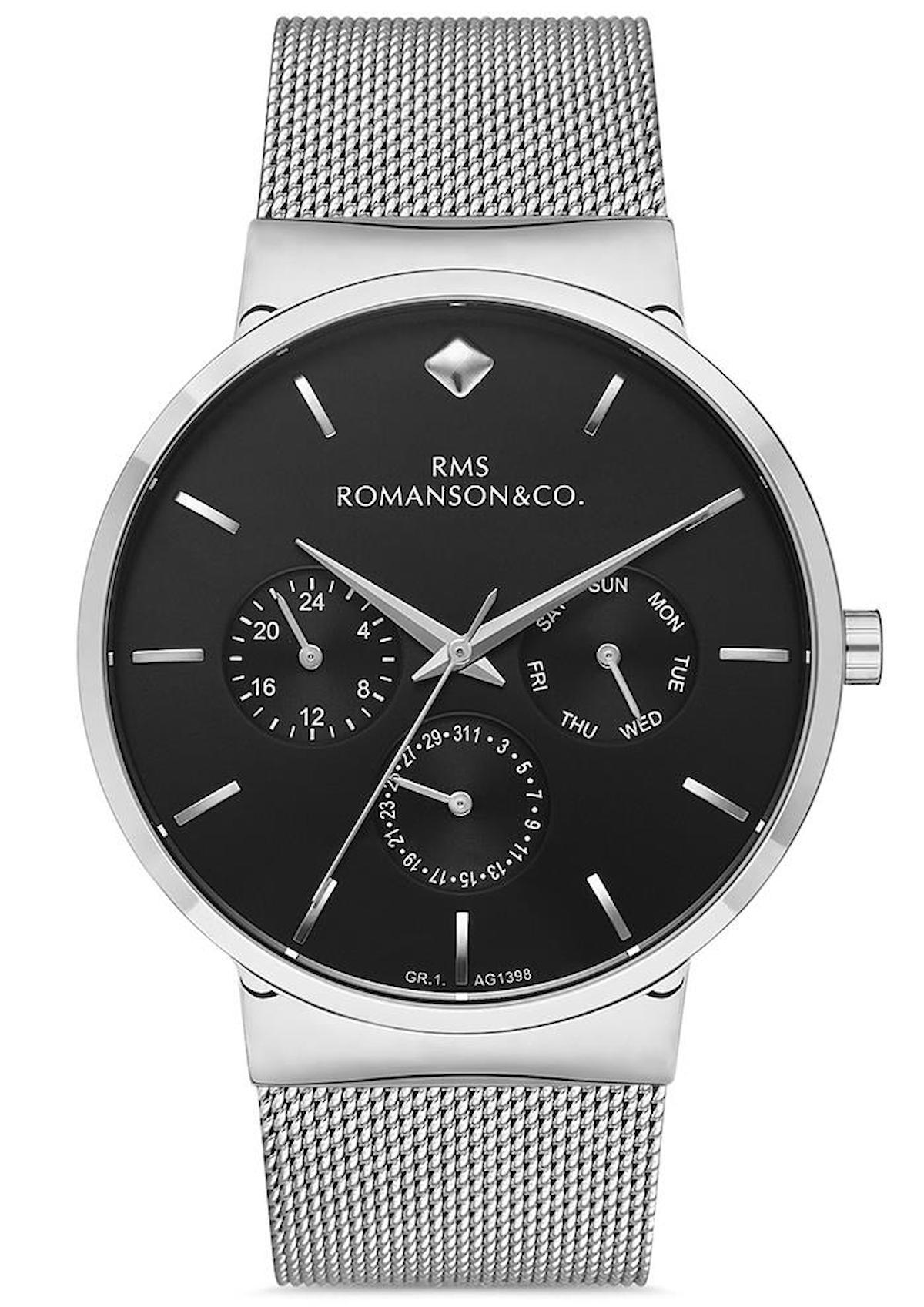 Grand Romanson GR.1.AG1398.02 Takvimli 43 mm Çelik Kordon Analog Erkek Kol Saati