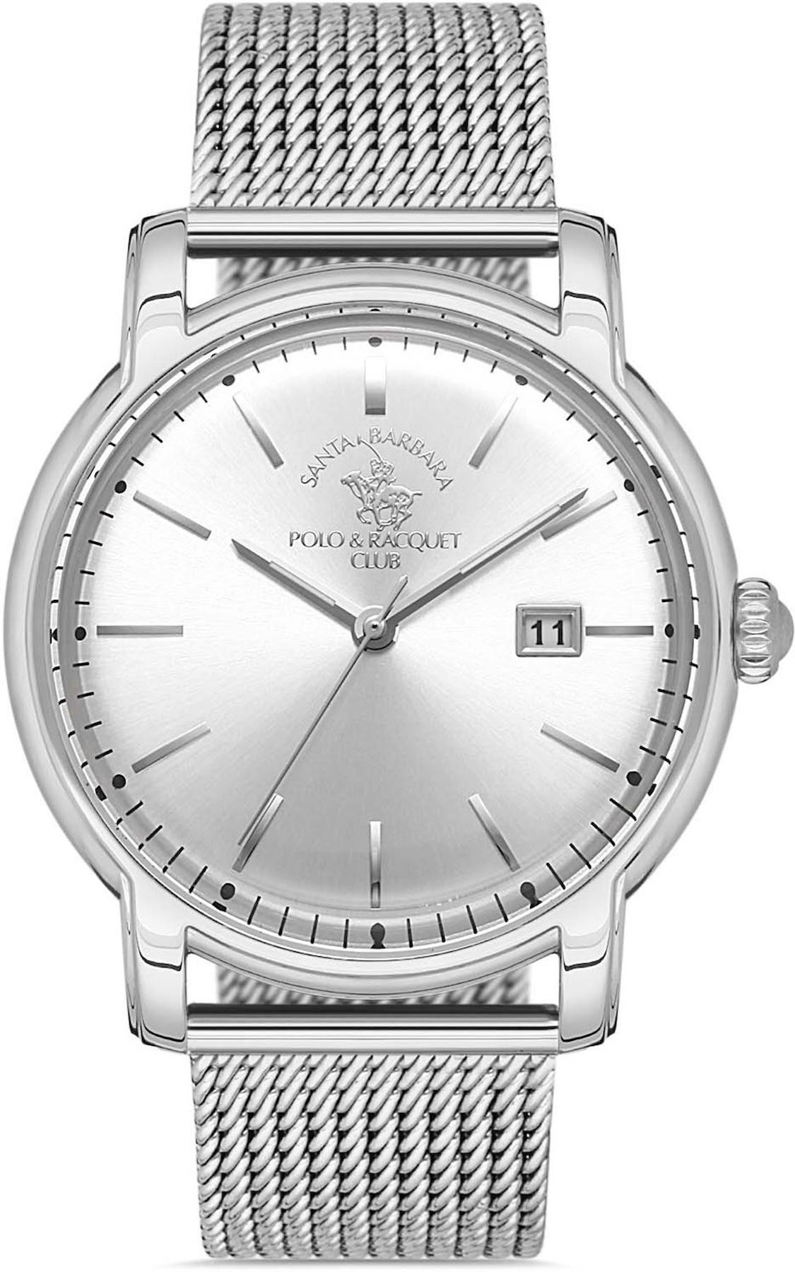Santa Barbara Polo & Racquet Club SB.1.10240.1 Takvimli 42 mm Metal Kordon Analog Erkek Kol Saati