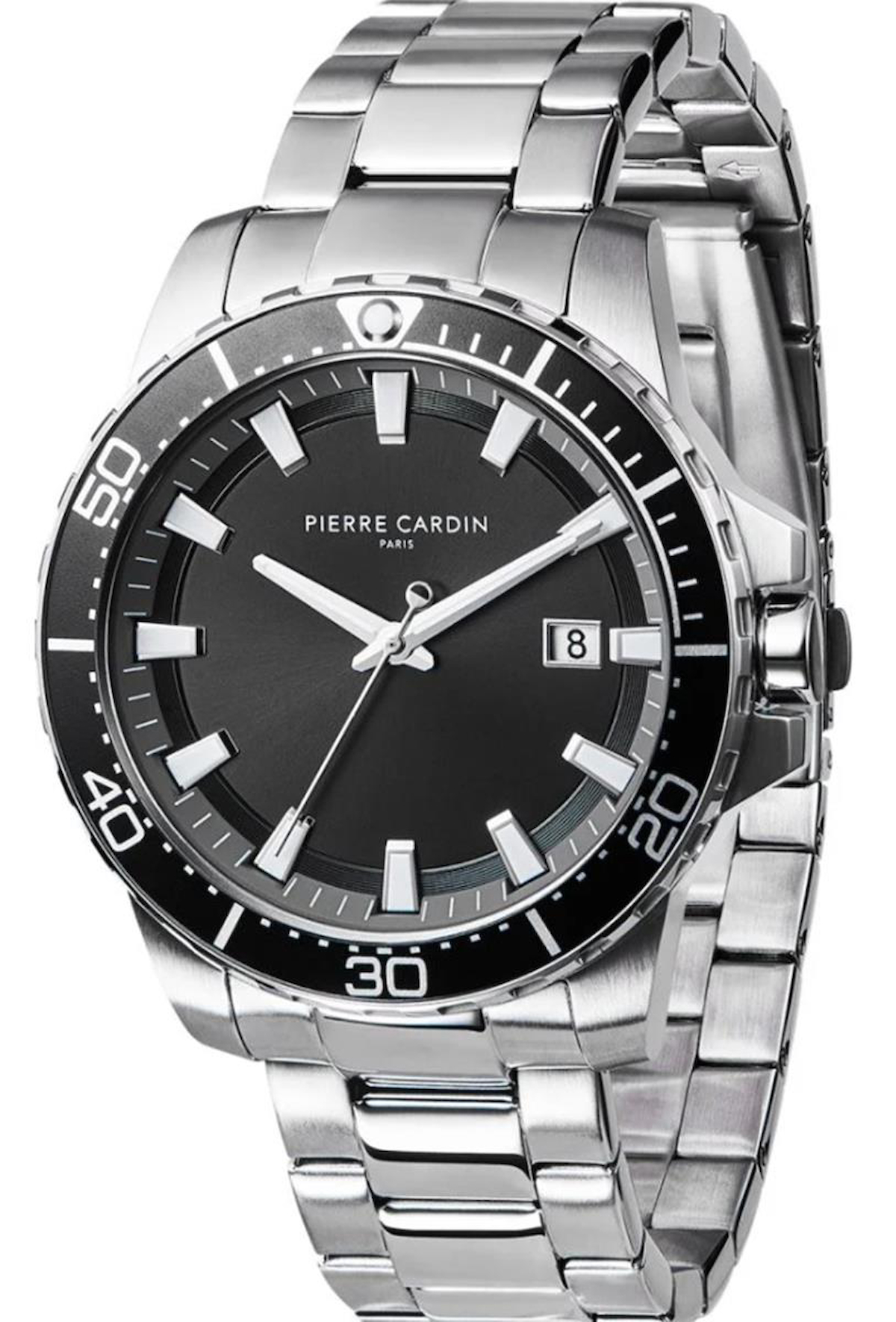 Pierre Cardin CF.0102.SJW Takvimli Çelik Kordon Analog Erkek Kol Saati