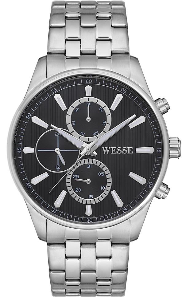 Wesse WWG206401 Pusulalı Takvimli 44 mm Çelik Kordon Analog Erkek Kol Saati