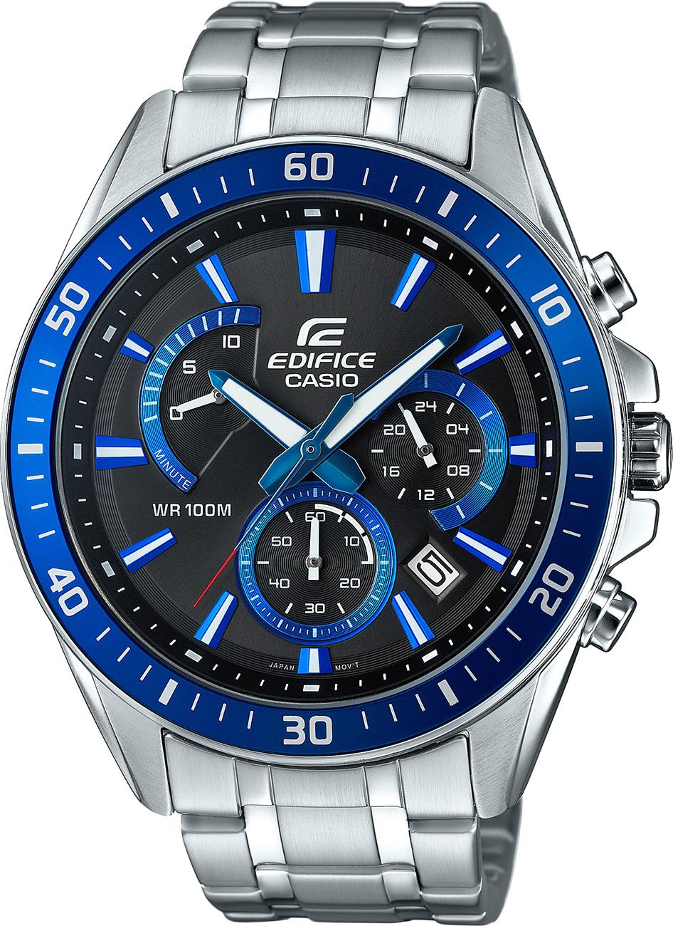 Casio EFR-552D-1A2 Takvimli 47 mm Çelik Kordon Analog Kol Saati