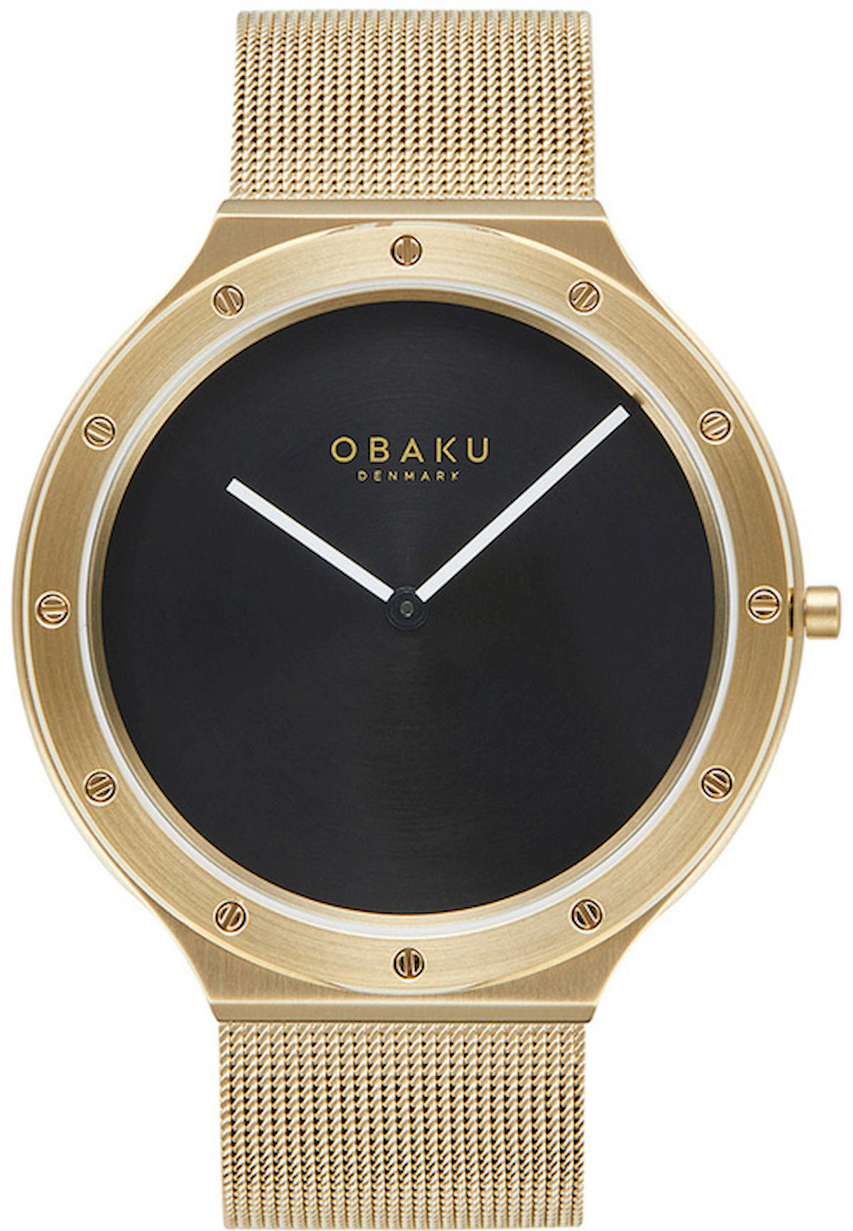 Obaku Denmark V285GXGBMG 42 mm Altın Çelik Kordon Analog Kol Saati