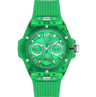 Sergio Tacchini ST.1.10404.2 Takvimli 42 mm Yeşil Plastik Kordon Analog Erkek Kol Saati