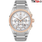 Hislon MS109T-02SR Pusulalı Takvimli Çelik Kordon Analog Erkek Kol Saati