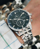 Ferrucci FCF.13110FM.05 Takvimli 43 mm Çelik Kordon Analog Erkek Kol Saati