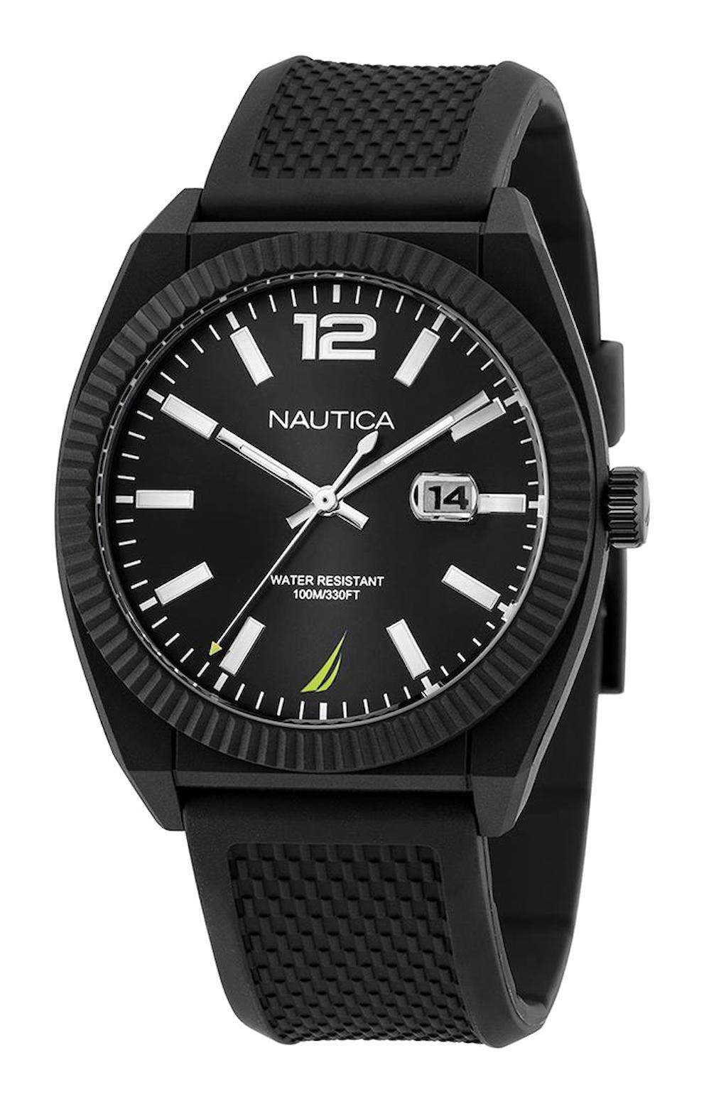 Nautica NAPPBS302 Takvimli 41 mm Siyah Silikon Kordon Analog Erkek Kol Saati
