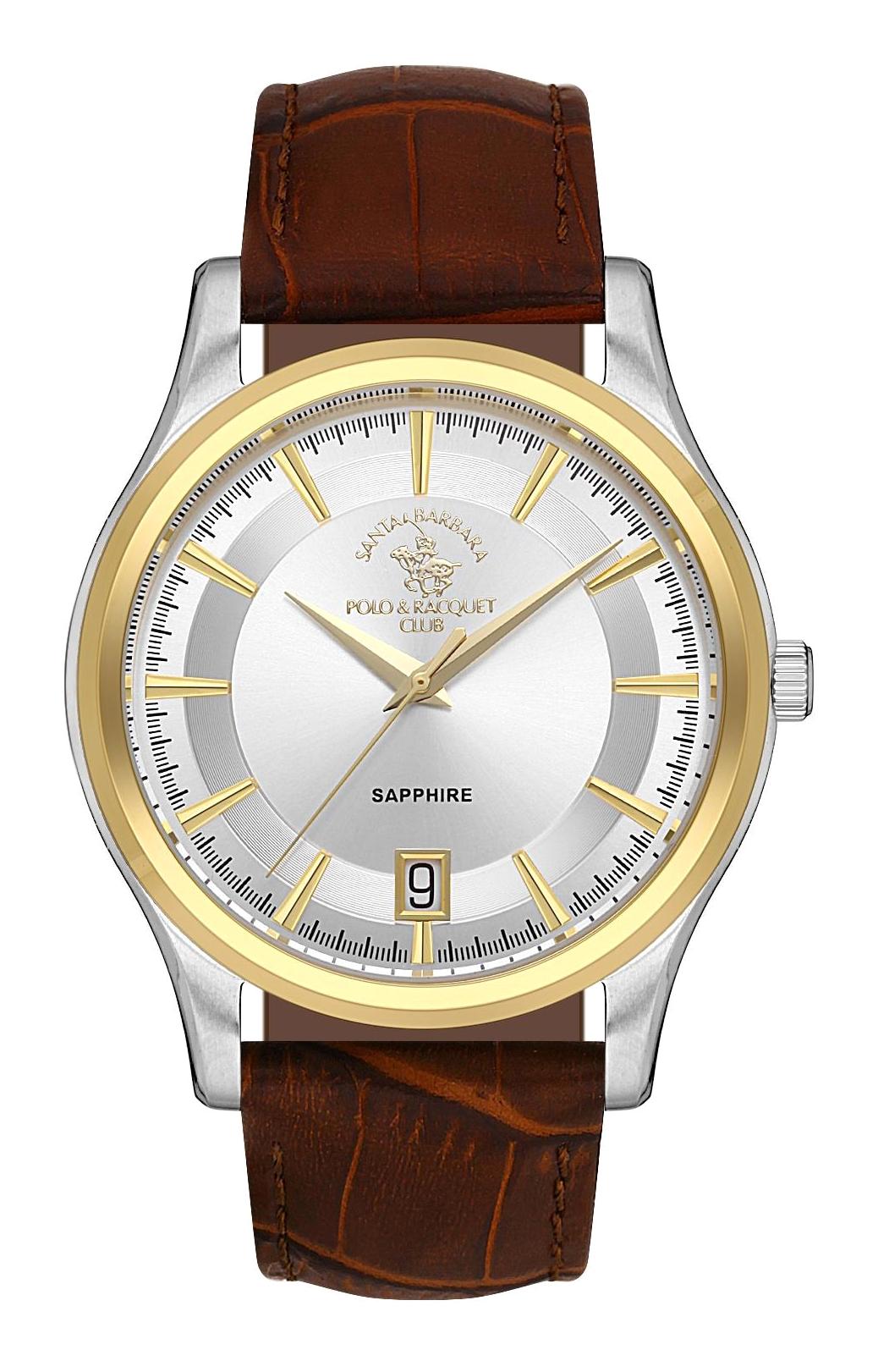 Santa Barbara Polo & Racquet Club SB.1.10507.3 Takvimli 46.4 mm Kahverengi Deri Kordon Analog Erkek Kol Saati