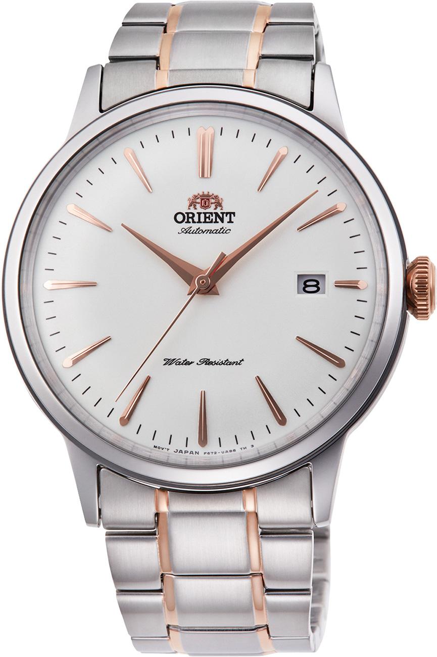 Orient RA-AC0004S10B Takvimli 41 mm Siyah- Rose Gold Çelik Kordon Analog Kol Saati