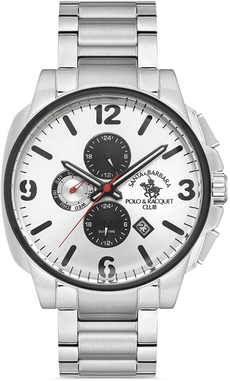 Santa Barbara Polo & Racquet Club SB.1.10281.1 Takvimli 42 mm Çelik Kordon Analog Kol Saati