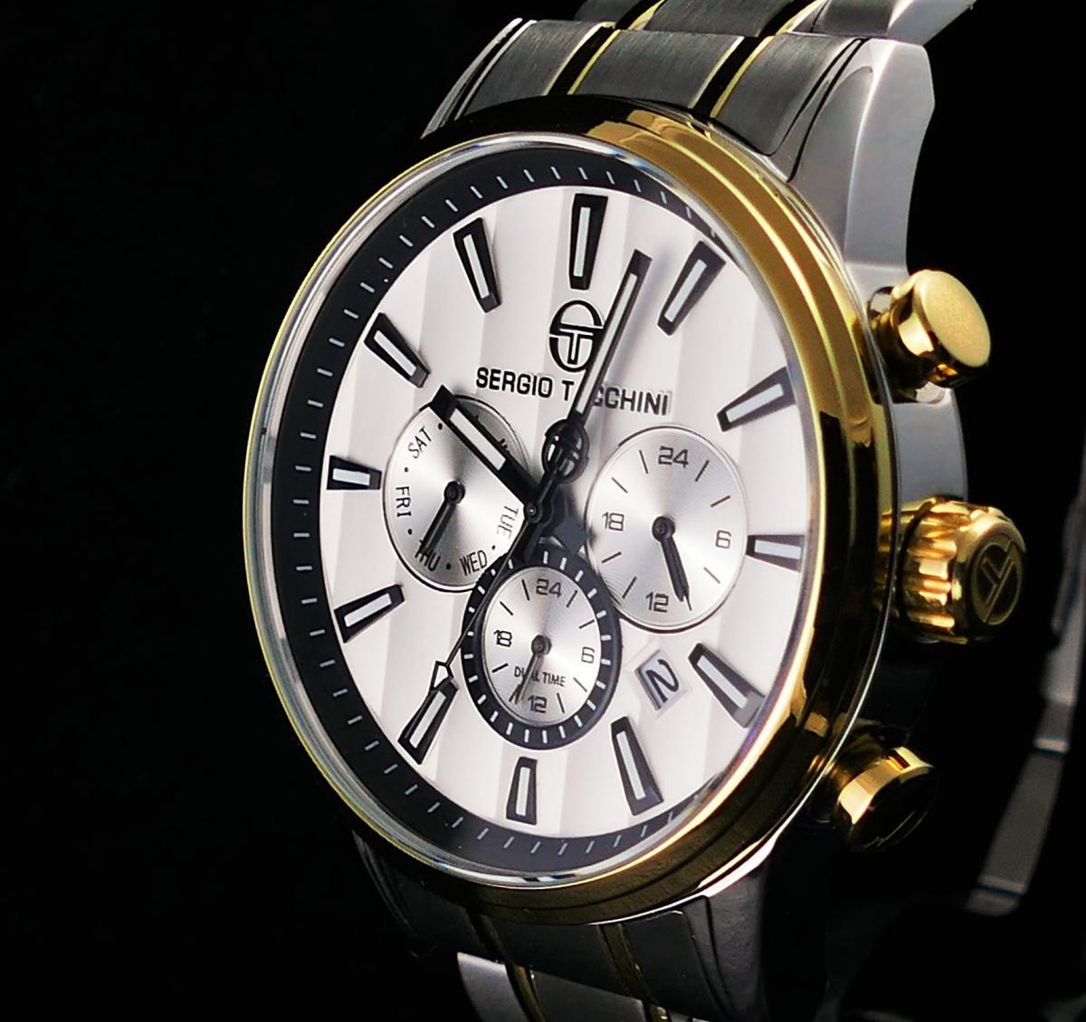 Sergio Tacchini ST.1.10144.4 Takvimli 45 mm Çelik Kordon Analog Kol Saati