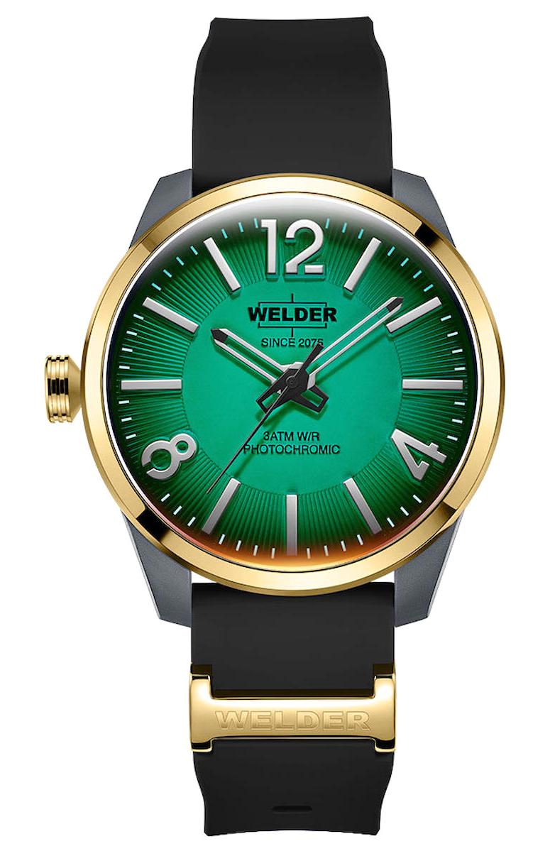 Welder Watch WWRL1011 46 mm Siyah Silikon Kordon Analog Erkek Kol Saati