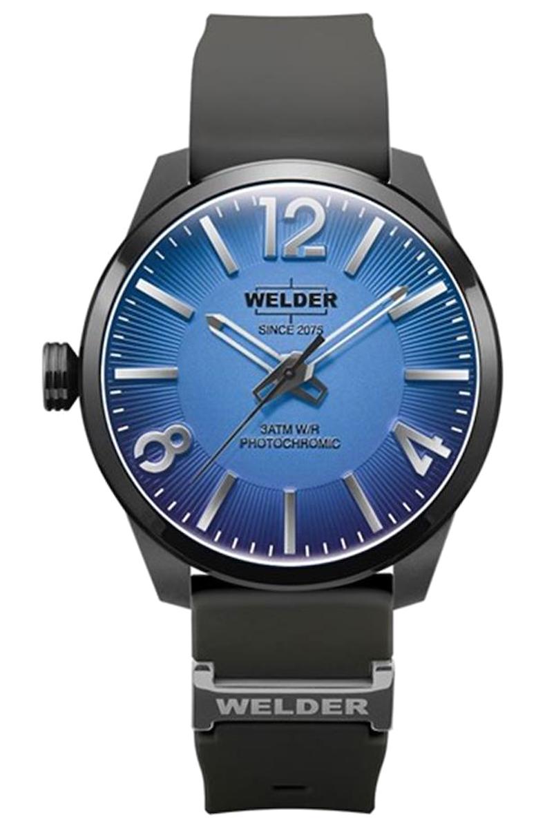 Welder Watch WWRL1000 46 mm Siyah Silikon Kordon Analog Erkek Kol Saati