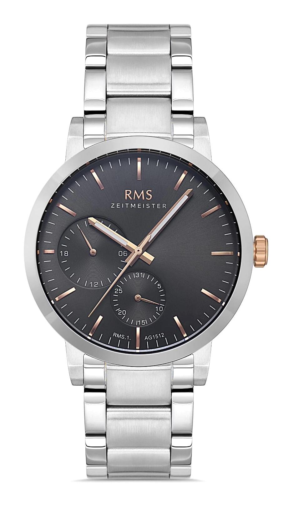 Romanson RMS.1.AG1512.10 Takvimli 42 mm Çelik Kordon Analog Erkek Kol Saati