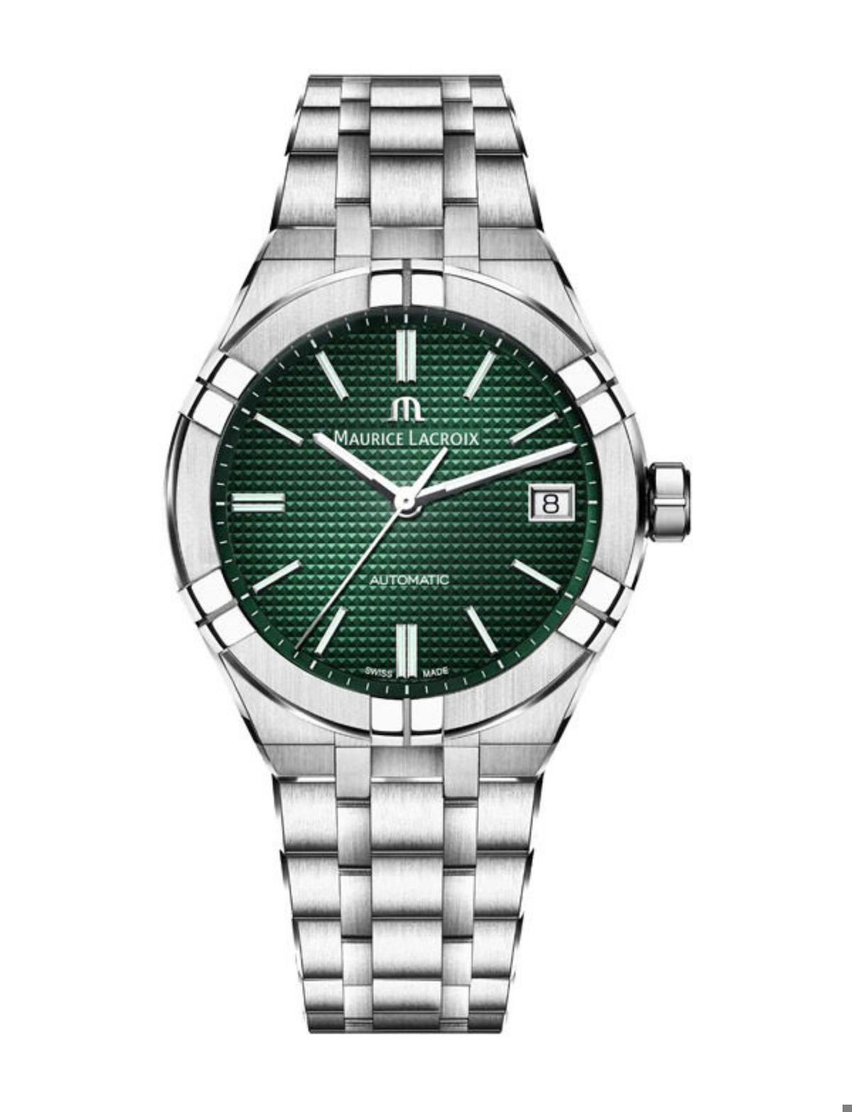 Maurice Lacroix ML-AI6007SS002630-1 Takvimli 39 mm Çelik Kordon Analog Kol Saati