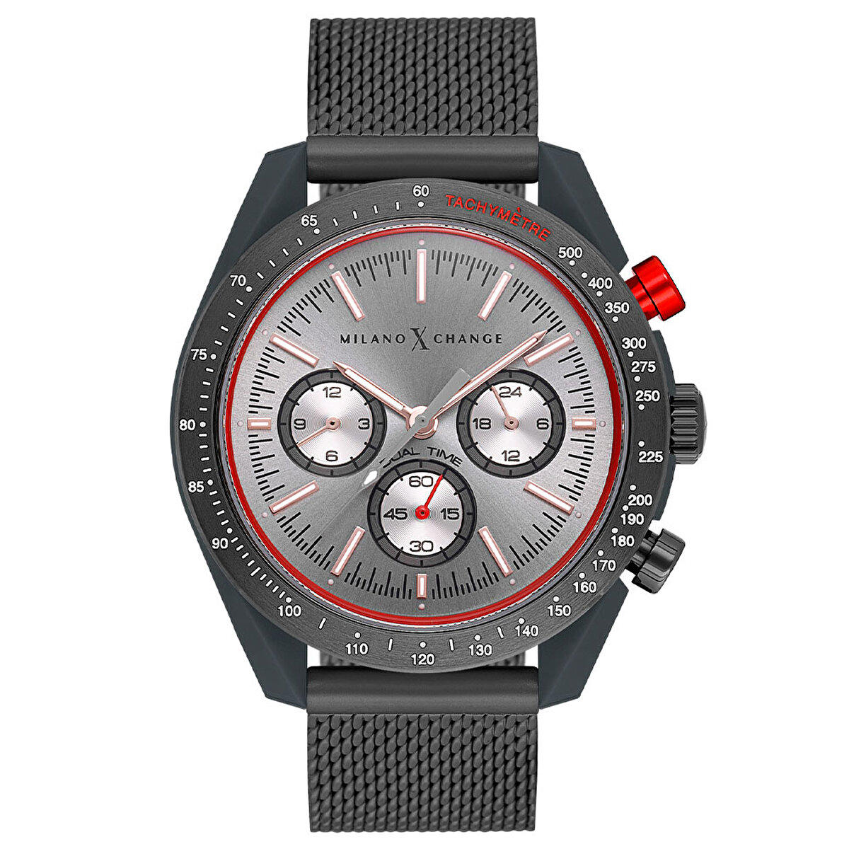 Milano X Change MXG3122 Takvimli 43 mm Çelik Kordon Analog Erkek Kol Saati