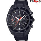 Casio EFV-590PB-1AVUDF Takvimli 44 mm Siyah Silikon Kordon Analog Erkek Kol Saati