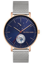 U.S. Polo Assn USPA1046-06 Takvimli 42 mm Çelik Kordon Analog Kol Saati