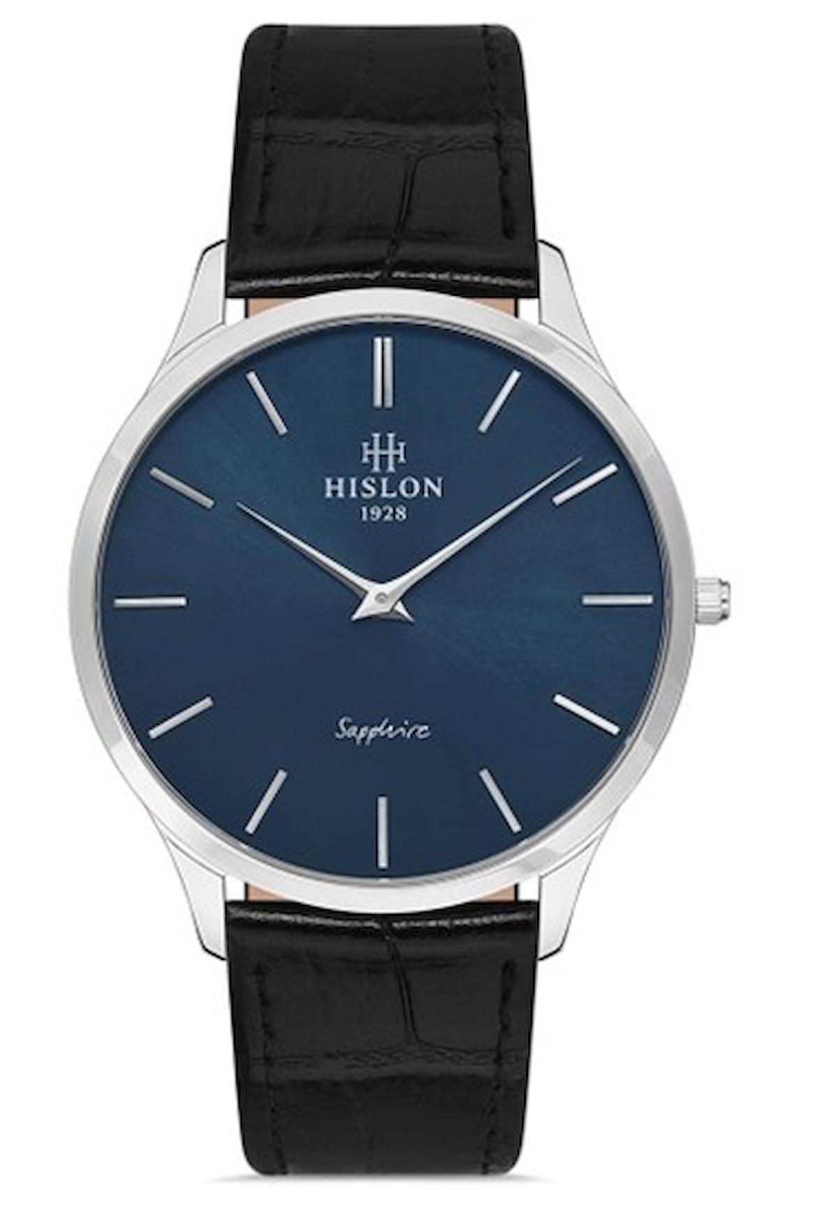 Hislon CL135S-11BS Pusulalı Takvimli 40 mm Siyah Çelik Kordon Analog Kol Saati