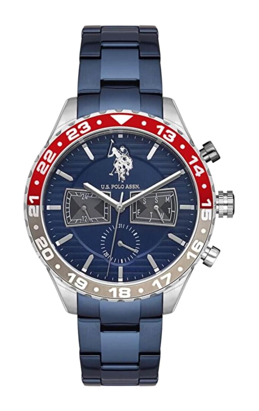U.S. Polo Assn USPA1037-06 Takvimli 44 mm Lacivert Çelik Kordon Analog Erkek Kol Saati