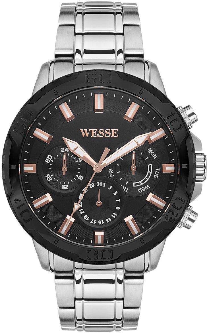 Wesse WWG600402SS Pusulalı Takvimli 52 mm Çelik Kordon Analog Erkek Kol Saati